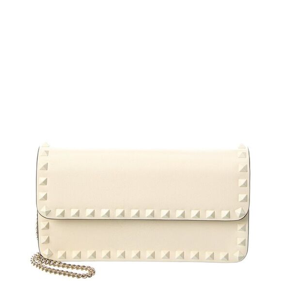 Valentino Handbags - Valentino Rockstud Leather Wallet On Chain